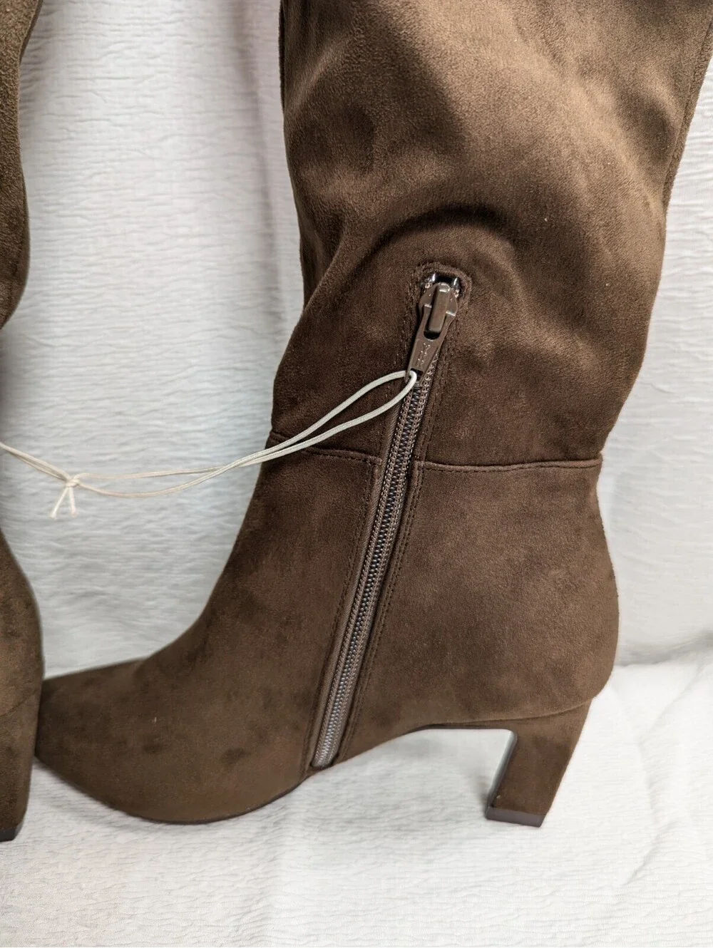 A New Day - Women's - Faux Leather - Zipper Knee Dress Boots Stiletto High Heel